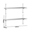 Duvar Rafı PREMIUM - 1600x400mm - 2 Katlı