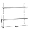 Duvar Rafı PREMIUM - 1800x400mm - 2 katlı