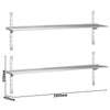 Duvar Rafı PREMIUM - 2000x400mm -2 Katlı