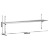 Duvar Rafı PREMIUM - 2000x400mm - Tek katlı