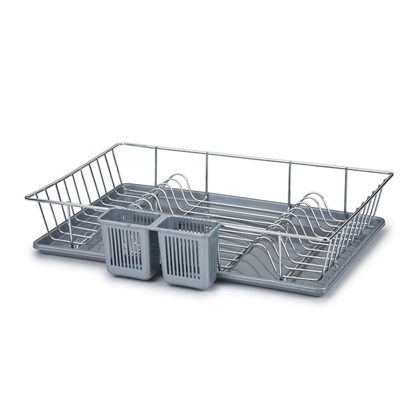 Bora Plastik Düz Metal Tepsili Tabaklık ve Kaşıklık, 31x48.5 cm