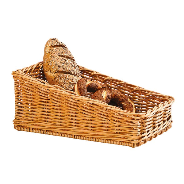 Zicco B-OT5170 Plastik Derin Ekmek Sepeti, 27x45x18x8 cm, Koyu Renk