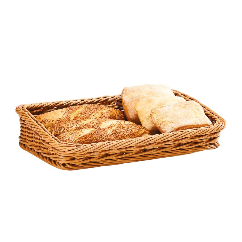 Zicco B-OT5138 Plastik Dikdörtgen Ekmek Sepeti, 30x45x9x5 cm