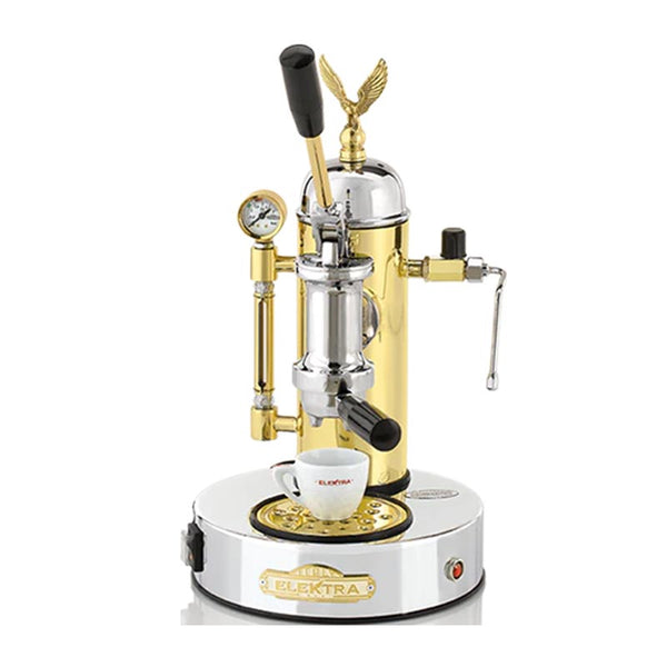 Elektra Micro Casa Leva S1CO Yarı Otomatik Espresso Kahve Makinesi, Krom Pirinç