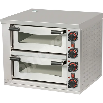 Electric Pizza Oven 8xØ25 Cm Capacity 2 Layers 52x52 Manual