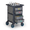 Fantom Procart 208 3 Katlı Kapalı Servis Arabası, 4 Çekmeceli, 200 kg Kapasiteli