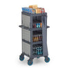 Fantom Procart 212 3 Katlı Brandalı Kapalı Servis Arabası, 200 kg Kapasitesi