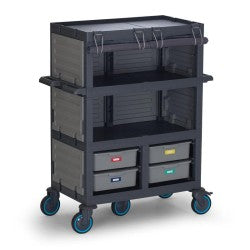 Fantom Procart 279 4 Katlı Kapalı Brandalı Servis Arabası, 4 Çekmeceli