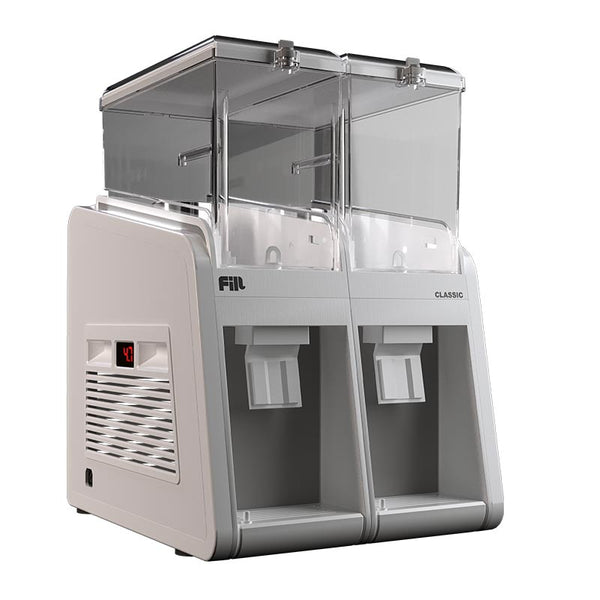 Fill Classic C2-G1 Fıskiyeli Soğuk İçecek Dispenseri, 2x19 L, Beyaz Gri
