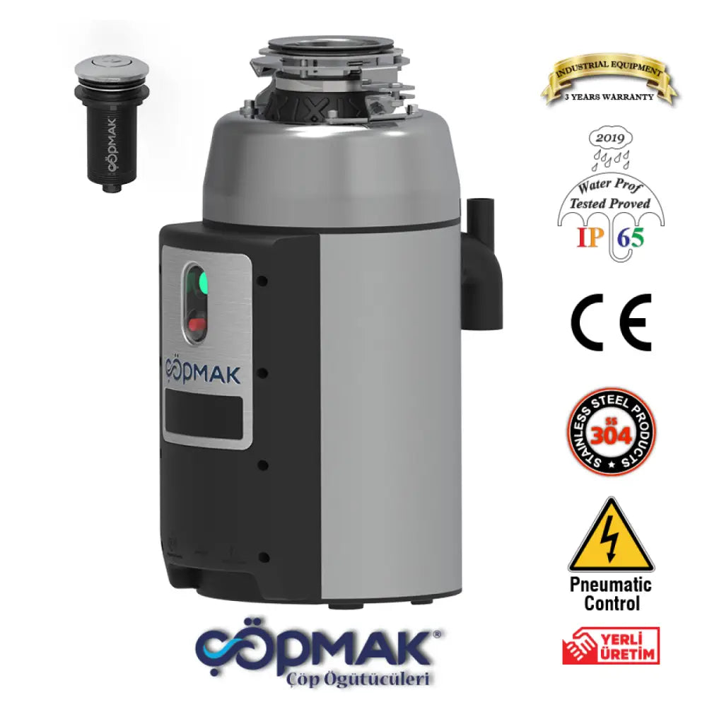 Garbage disposal unit with certifications for Filtre Kahve Makineleri 2hp 230v ve 3hp 400v