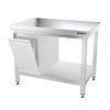 Galleyz Çalışma Tezgahı - Paslanmaz Çelik - PREMIUM - 1000x800mm - Alt Raflı