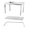 Galleyz Çalışma Tezgahı - Paslanmaz Çelik - PREMIUM - 1400x700mm - Alt Raflı, Destekli