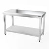 Galleyz Çalışma Tezgahı - Paslanmaz Çelik - PREMIUM - 1400x700mm - Alt Raflı, Destekli