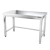 Galleyz Çalışma Tezgahı - Paslanmaz Çelik - PREMIUM - 1600x700mm - Alt Raflı, Destekli