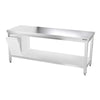 Galleyz Çalışma Tezgahı - Paslanmaz Çelik - PREMIUM - 2000x800mm - Alt Raflı