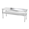 Galleyz Çalışma Tezgahı - Paslanmaz Çelik - PREMIUM - 2000x800mm - Alt Raflı