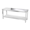 Galleyz Çalışma Tezgahı - Paslanmaz Çelik - PREMIUM - 2000x800mm - Alt Raflı