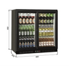 Galleyz GBB350 Bar Tipi Buzdolapları -Çarpma 2 Kapılı