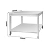 Galleyz Paslanmaz çelik çalışma masası ECO - 1200x700mm - sırtsız tabanlı