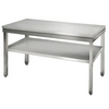 Galleyz Paslanmaz Çelik Çalışma tezgahı ECO - 1000x700mm- Sırtsız alt raflı