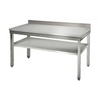 Galleyz Paslanmaz Çelik Çalışma Tezgahı - ECO -1500x700mm - sırtsız alt raflı