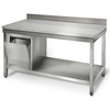 Galleyz Paslanmaz Çelik Çalışma Tezgahı - ECO -1500x700mm - sırtsız alt raflı
