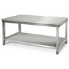Galleyz Paslanmaz çelik çalışma tezgahı ECO - 1800x700mm - alt raflı, sırtsız
