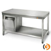 Galleyz Paslanmaz Çelik Çalışma tezgahı ECO - 2000x600mm- Sırtsız alt raflı