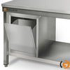 Galleyz Paslanmaz Çelik Çalışma Tezgahı ECO -600x600mm - Alt Raflı, Sırtlı