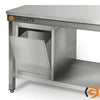 Galleyz Paslanmaz Çelik Çalışma Tezgahı ECO - 700x600mm - Sırtlı alt raflı