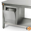 Galleyz Paslanmaz Çelik Çalışma Tezgahı ECO -800x600mm - Alt Raflı, Sırtlı