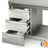 Galleyz Paslanmaz Çelik Çalışma Tezgahı ECO -800x600mm - Alt Raflı, Sırtlı