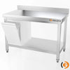 Galleyz Paslanmaz Çelik Çalışma Tezgahı - PREMIUM- 1200x600mm - Alt Raflı