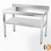 Galleyz Paslanmaz Çelik Çalışma Tezgahı - PREMIUM- 1200x600mm - Alt Raflı