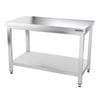 Galleyz Paslanmaz Çelik Çalışma Tezgahı - PREMIUM- 1200x700mm - Sırtsız alt raflı