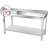 Galleyz Paslanmaz Çelik Çalışma Tezgahı - PREMIUM- 1500x700mm - Sırtsız alt raflı