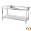 Galleyz Paslanmaz Çelik Çalışma Tezgahı - PREMIUM- 1600x700mm - Sırtsız alt raflı
