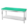 Galleyz Paslanmaz Çelik Çalışma Tezgahı PREMIUM- 2000x700mm - Alt Raflı, Sırtsız, Kesme Plakası dahil
