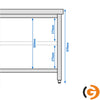 Galleyz Paslanmaz Çelik Çalışma Tezgahı - PREMIUM- 2000x700mm - Sırtsız alt raflı
