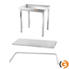 Galleyz Paslanmaz Çelik Çalışma Tezgahı PREMIUM- 600x600mm - Alt Raflı, Destekli