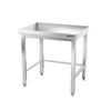 Galleyz Paslanmaz Çelik Çalışma Tezgahı PREMIUM- 600x700mm - Alt Raflı, Destekli