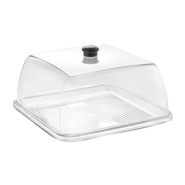 GastroPlast GF-18 Polikarbon Fanus, 280x280 mm, Şeffaf