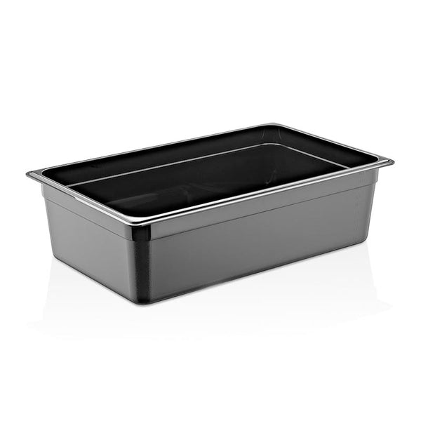 GastroPlast GN 1/1-150 mm Gastronorm Küvet, Polikarbon, Siyah