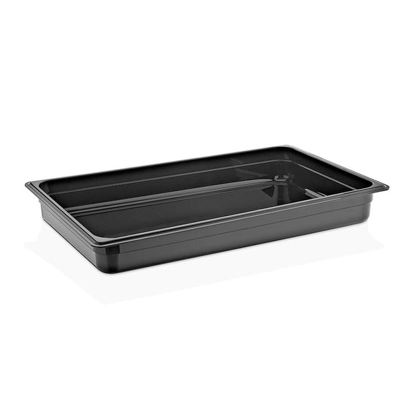 GastroPlast GN 1/1-65 mm Gastronorm Küvet, Polikarbon, Siyah