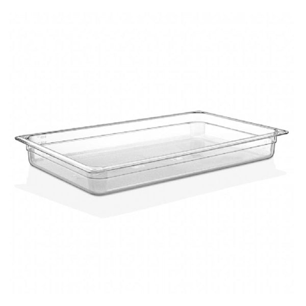GastroPlast GN 1/1-65 mm Polikarbon Gastronorm Küvet, Şeffaf