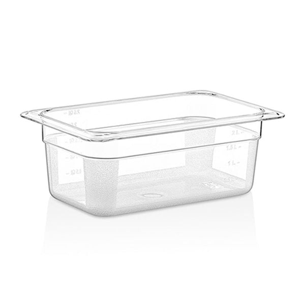 GastroPlast GN 1/4-100 mm Gastronorm Küvet, Polikarbon