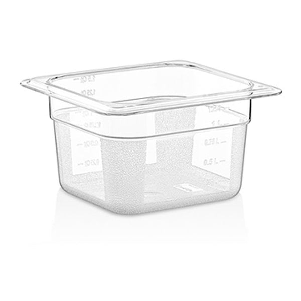GastroPlast GN 1/6-100 mm Gastronorm Küvet, Polikarbon