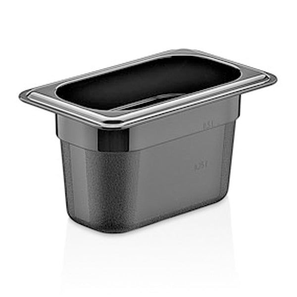 GastroPlast GN 1/9 100 mm Gastronorm Küvet, Polikarbon, Siyah