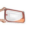 GastroPlast GN 1/1 Sızdırmaz Polikarbon Gastronorm Kapağı, Kırmızı