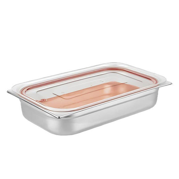 GastroPlast GN 1/1 Sızdırmaz Polikarbon Gastronorm Kapağı, Kırmızı